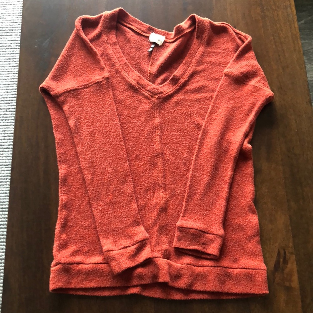 C&S burnt orange sweater medium